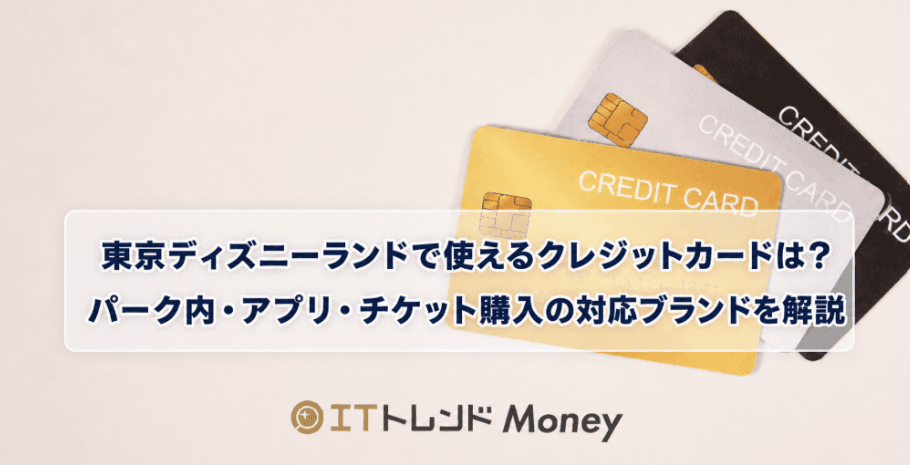 東京ディズニーランドで使えるクレジットカードは?パーク内・アプリ・チケット購入の対応ブランドを解説